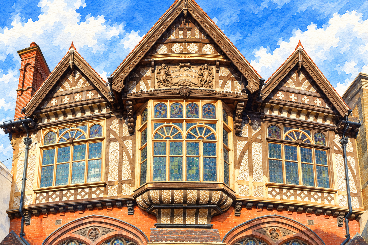 The Beaney House of Art and Knowledge's upper High Street frontage