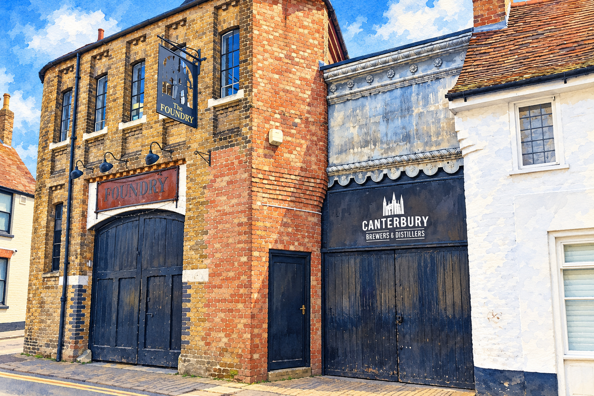 The Foundry Brew Pub at 77 Stour Street, Canterbury