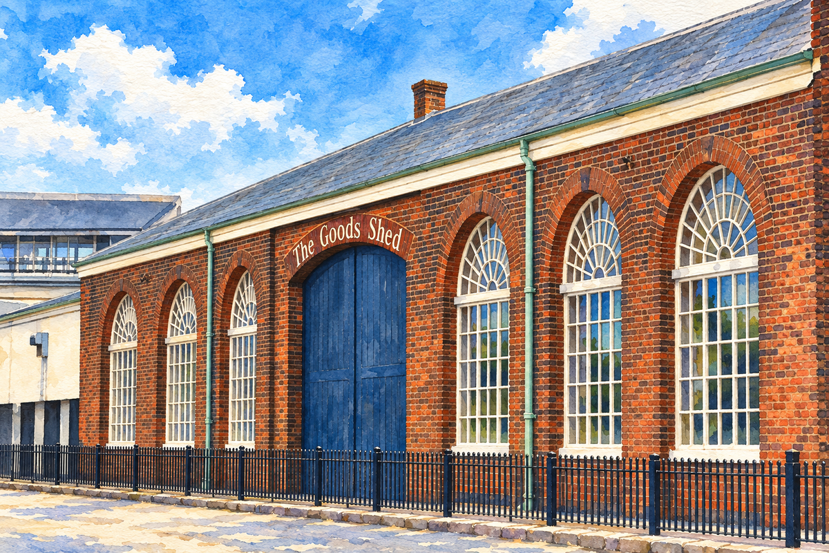 The Goods Shed building beside Canterbury West station