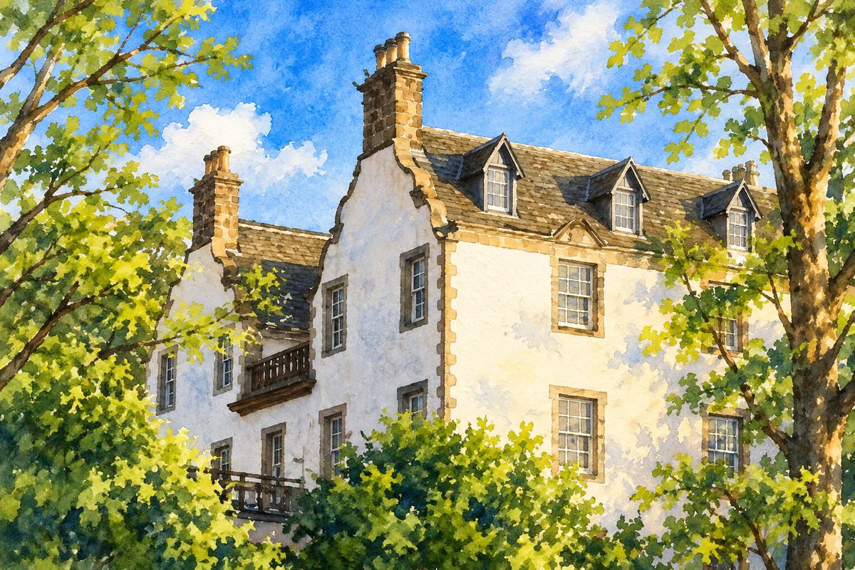 Watercolour of Prestonfield House