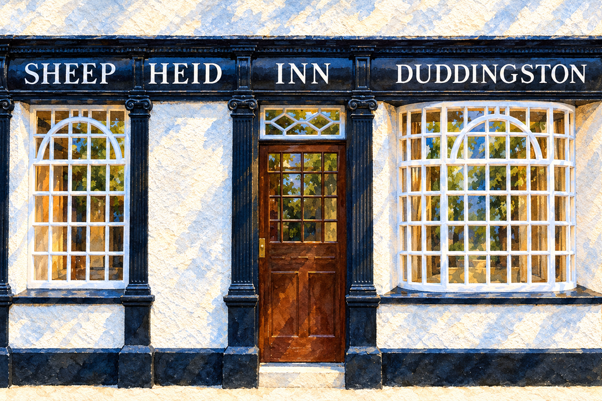 Watercolour of Sheep Heid Inn in Duddingston