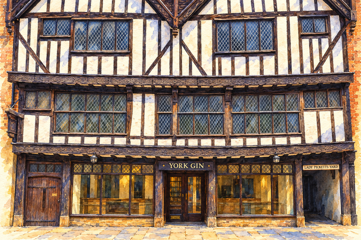 York Gin · York production; Pavement shop and Middletons visitor distillery